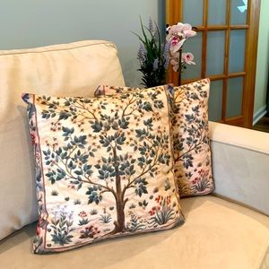 Tree of Life - set of 2 pillows & inserts - add peace and serenity to any room.